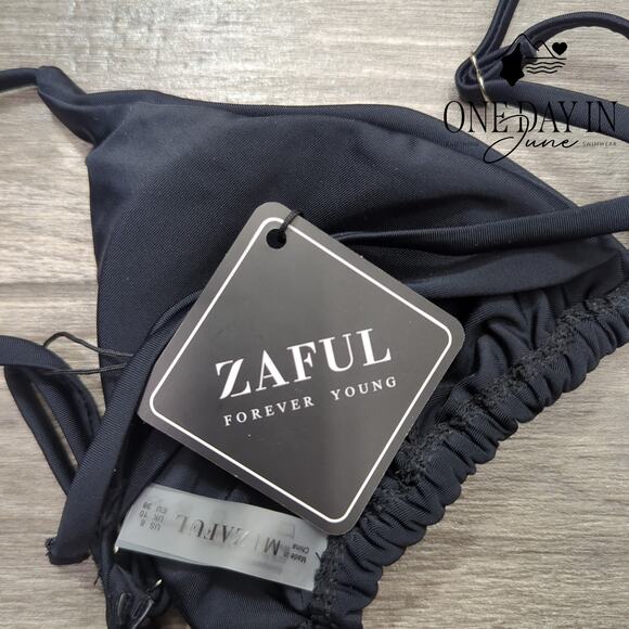 Zaful Adjustable Triangle Tie Side Bikini Swimsuit Size M - Picture 4 of 5